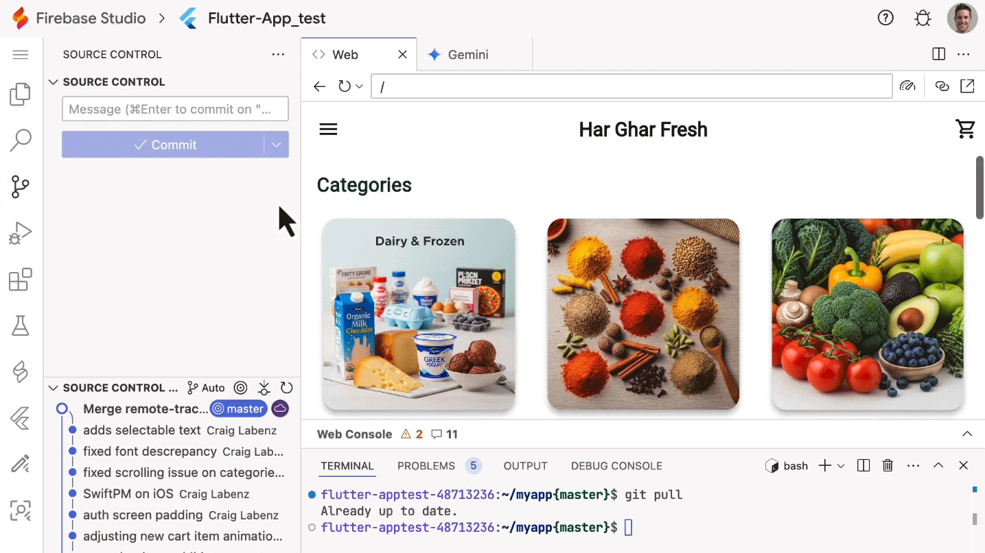Overview of the default Flutter AI rules (airules.md) in Firebase Studio